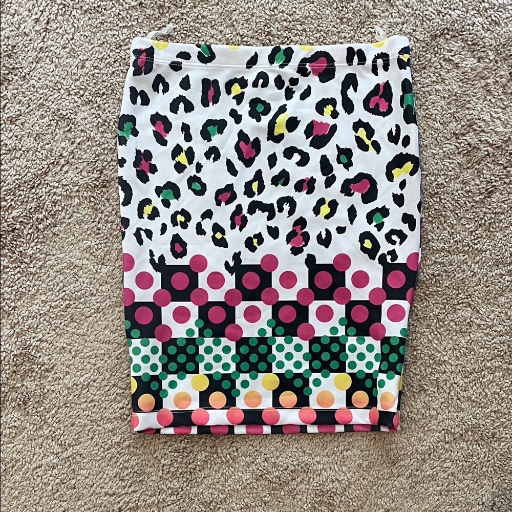 Colorful Patterned Women's Pencil Skirt